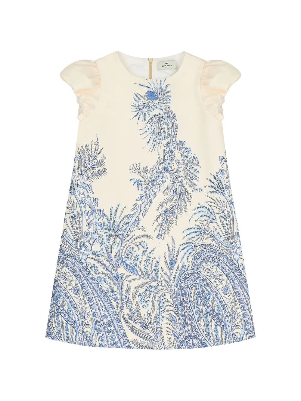 ETRO KIDS Geblümtes Kleid mit Rüschen - Nude