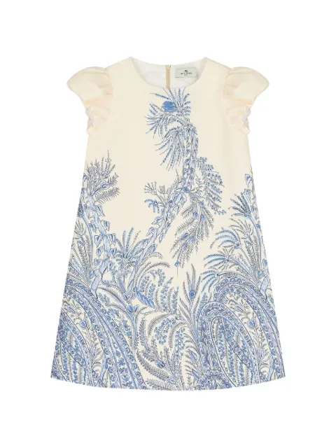 ETRO KIDS vestido largo con volantes