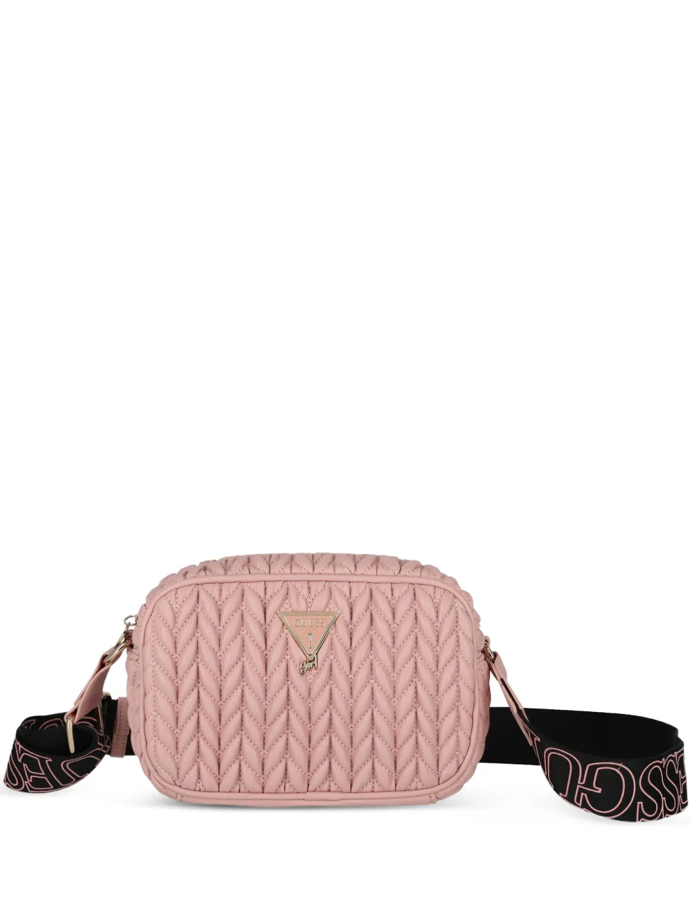 guess kids Borsa a spalla trapuntata con logo - Rosa