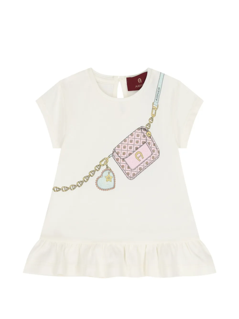 Aigner Kids Top en legging met hartprint Roze