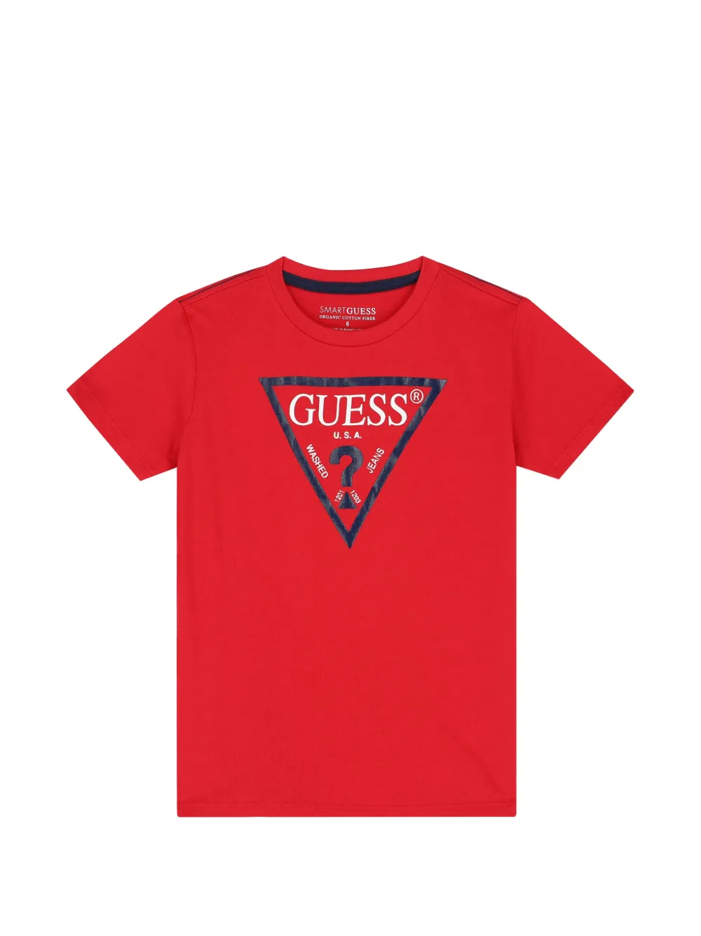 guess kids T-shirt con stampa - Rosso