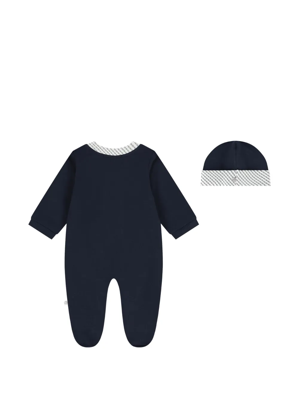 Aigner Kids Romper met klepzak en logodetail Blauw