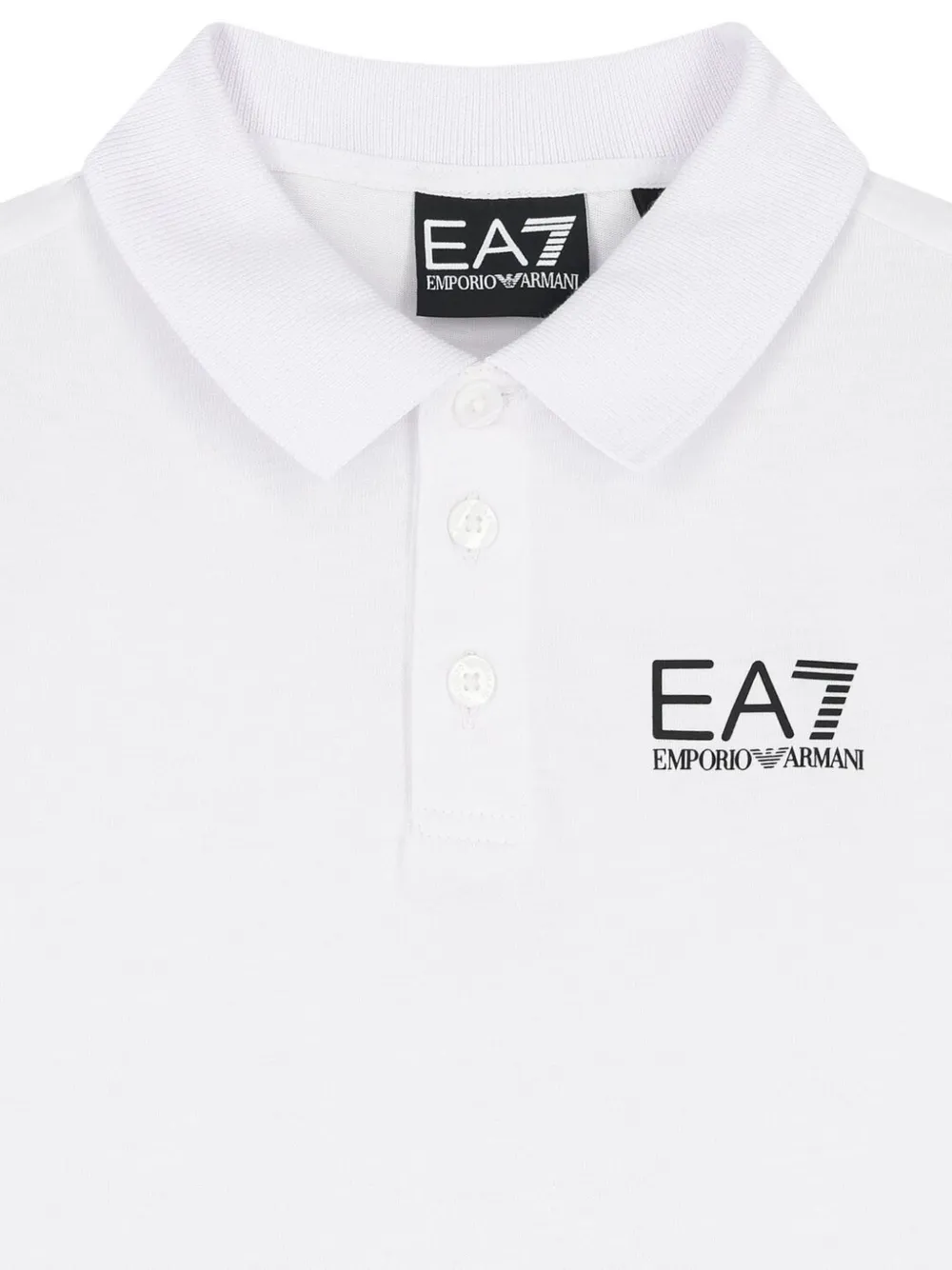 Emporio Armani Kids Poloshirt met logoprint Wit