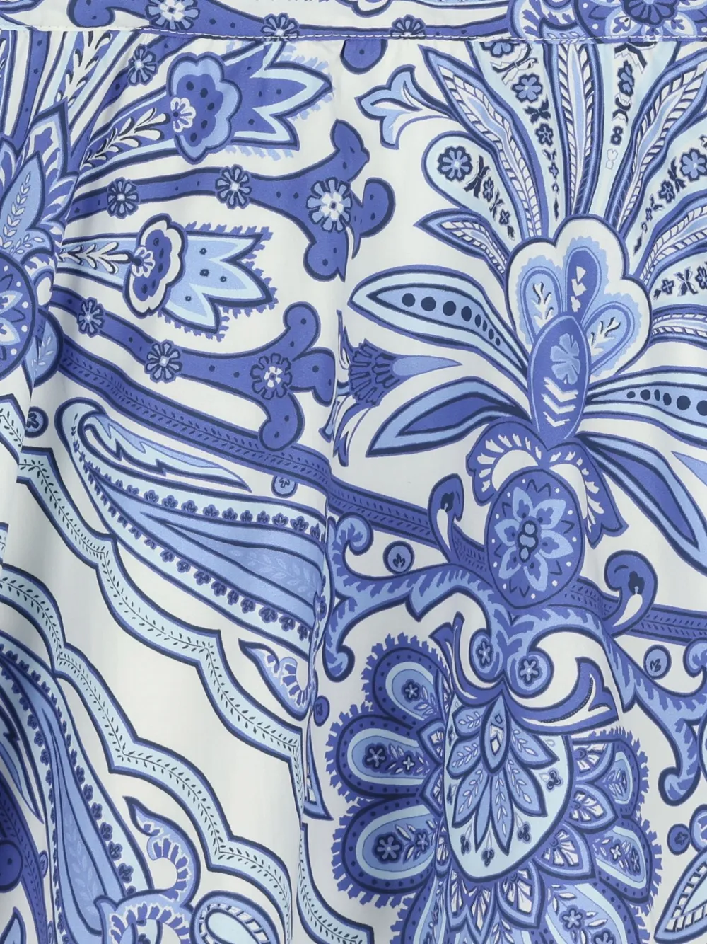 ETRO KIDS Jurk met paisley-print en ruches Beige