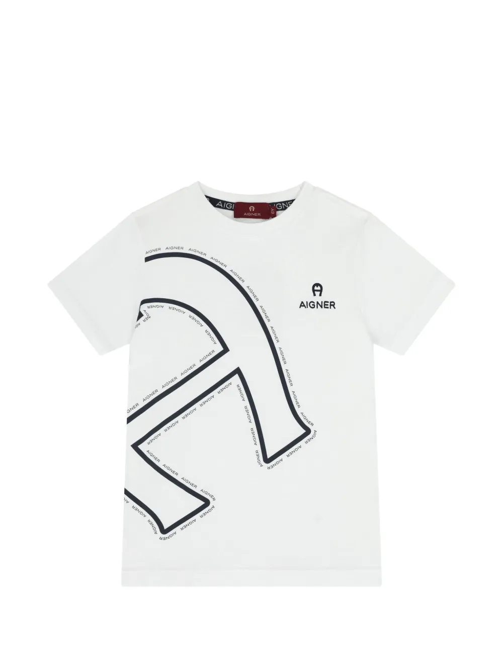 Aigner Kids graphic-print T-shirt - Bianco