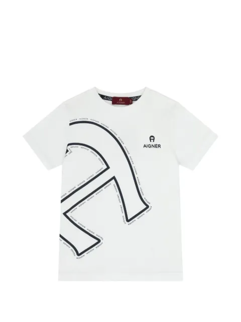 Aigner Kids футболка с графичным принтом