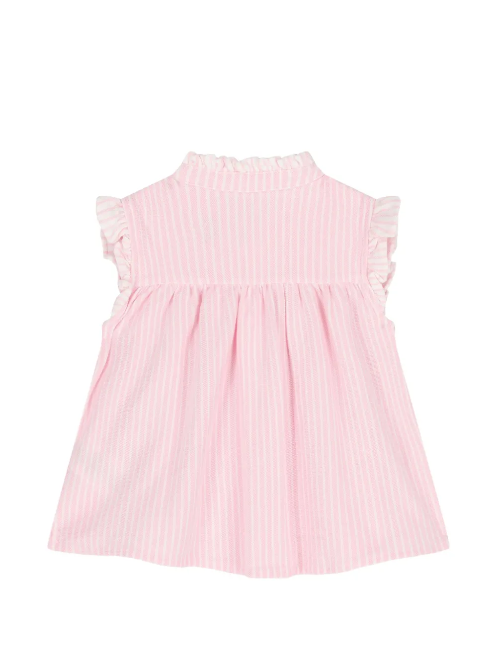 POLO RALPH LAUREN KIDS Gestreept shortsset met ruches Roze