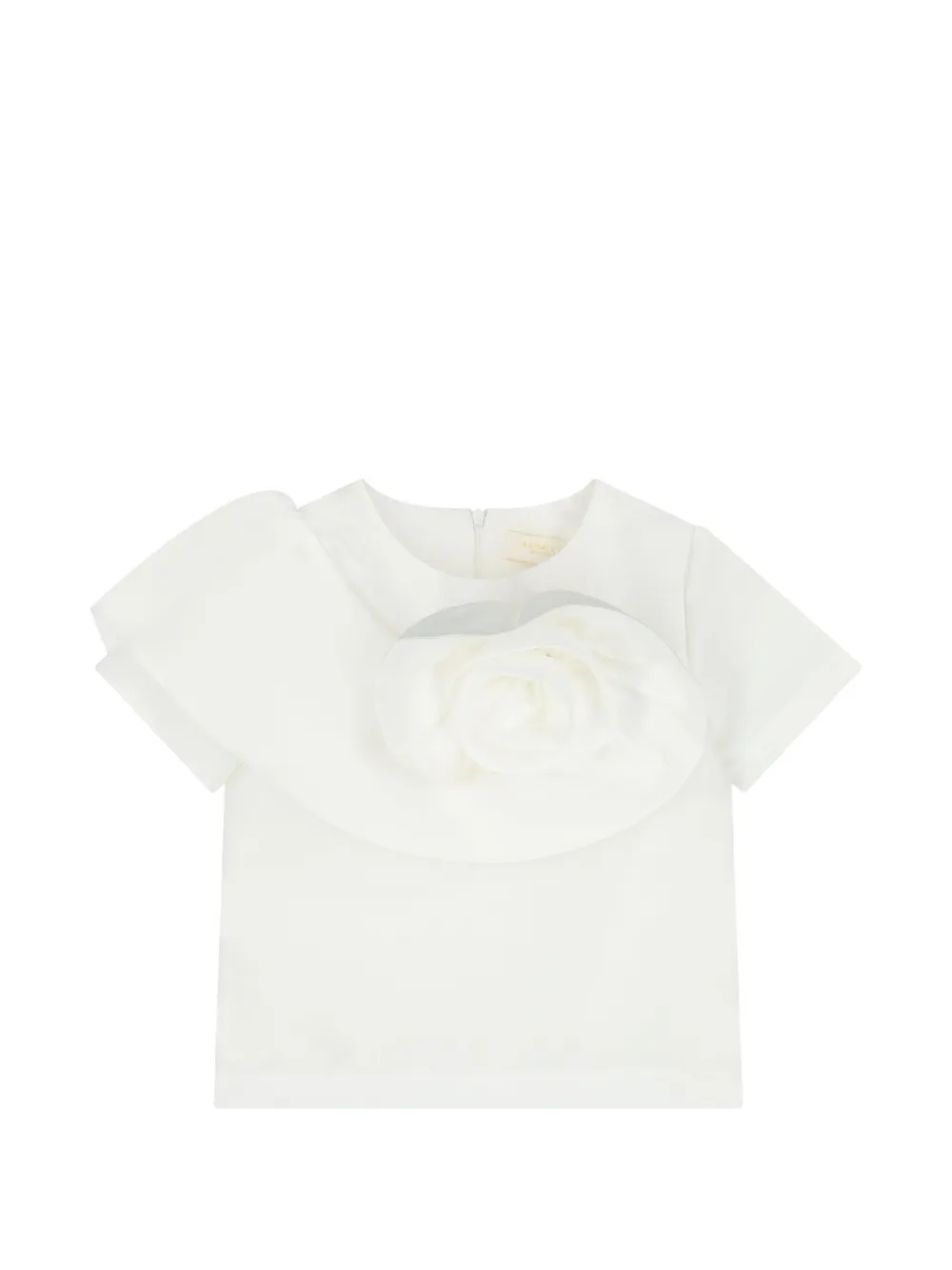 MAMA LUMA KIDS Rok met bloemapplicatie Wit