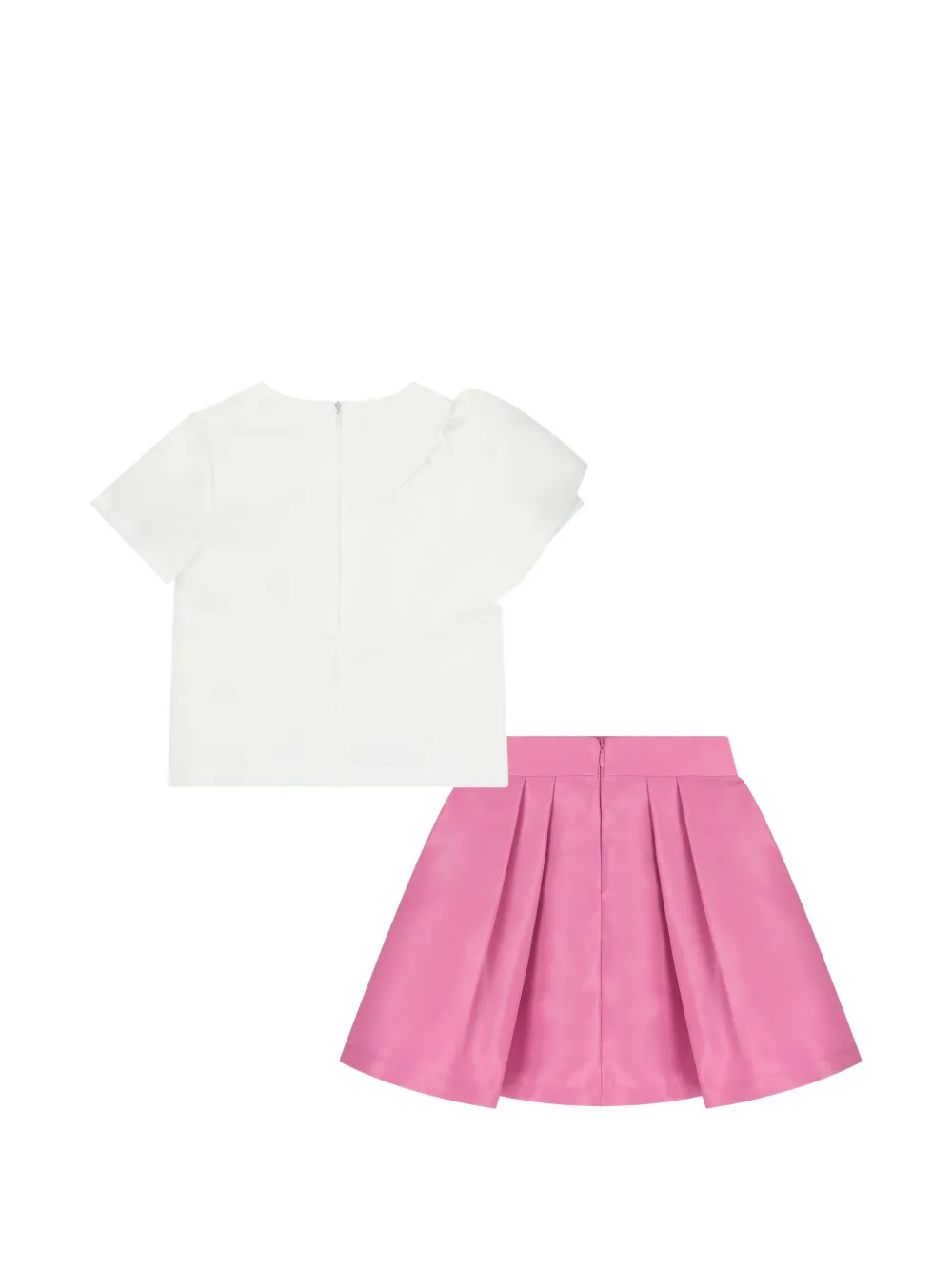 MAMA LUMA KIDS Rok met bloemapplicatie Wit