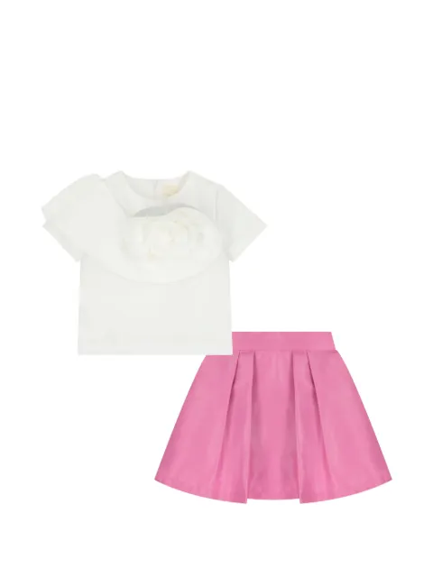 MAMA LUMA KIDS set de falda con aplique floral