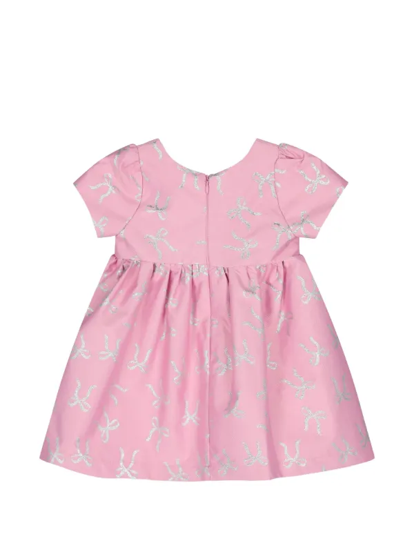 mama luma pink dress Mama Luma Girls Micro Flowers Princess Dress in Pink 3