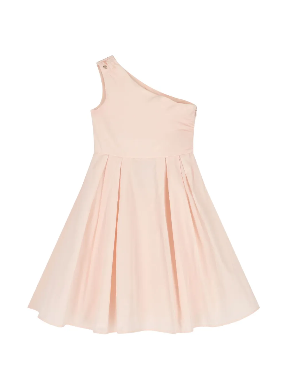 Elisabetta Franchi Kids Abito monospalla plissettato - Rosa