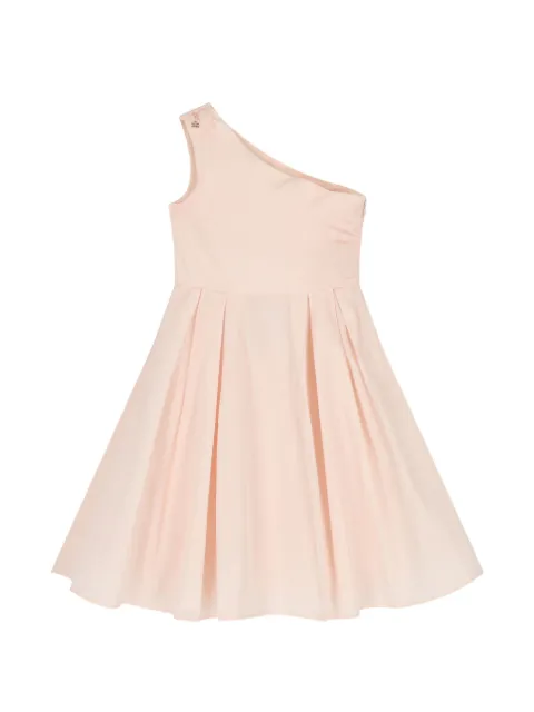 Elisabetta Franchi Kids one-shoulder pleated dress