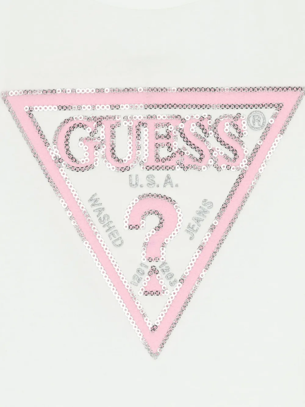 guess kids T-shirt met logoprint Wit