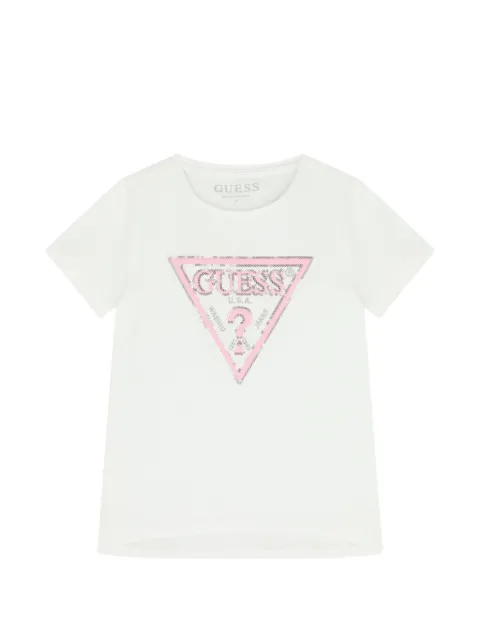 guess kids logo-print T-shirt