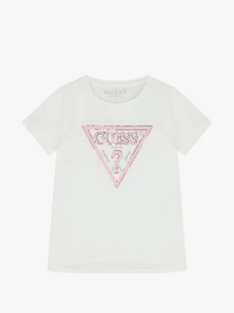 guess kids logo-print T-shirt