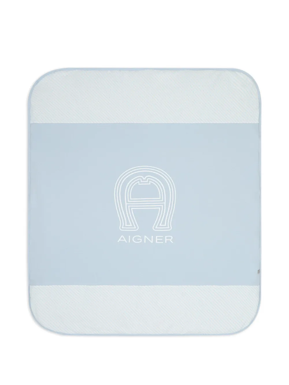 Aigner Kids logo-print blanket - Blu