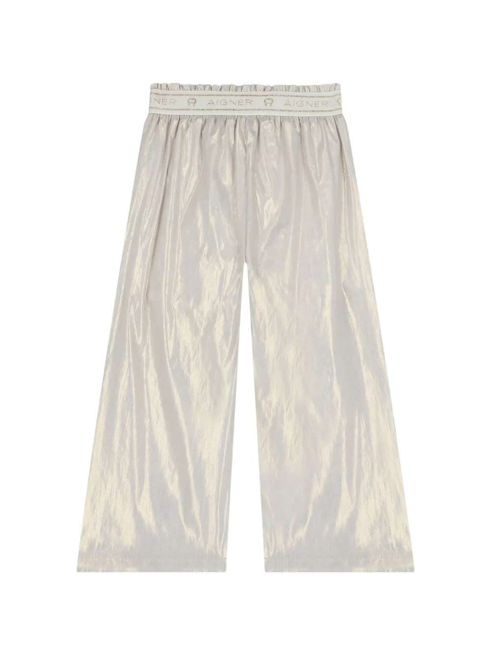 Aigner Kids Broek met logoband Goud
