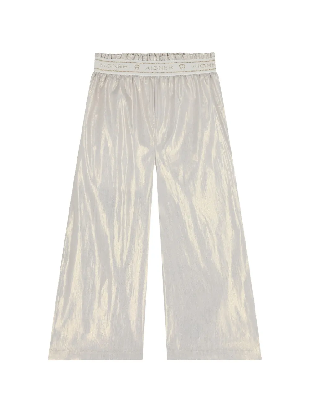 Aigner Kids logo-waistband trousers - Oro