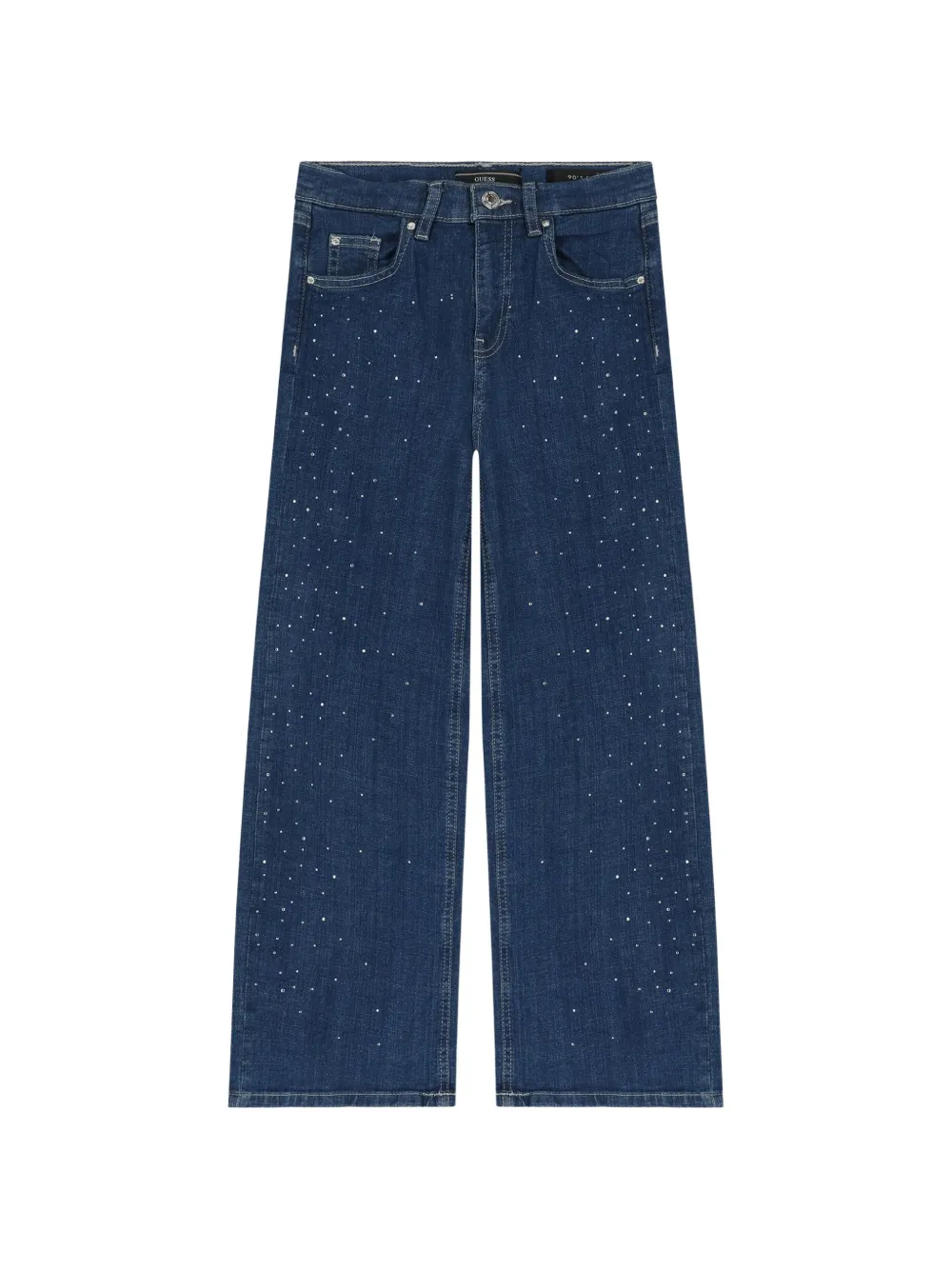 guess kids Jeans con strass - Blu