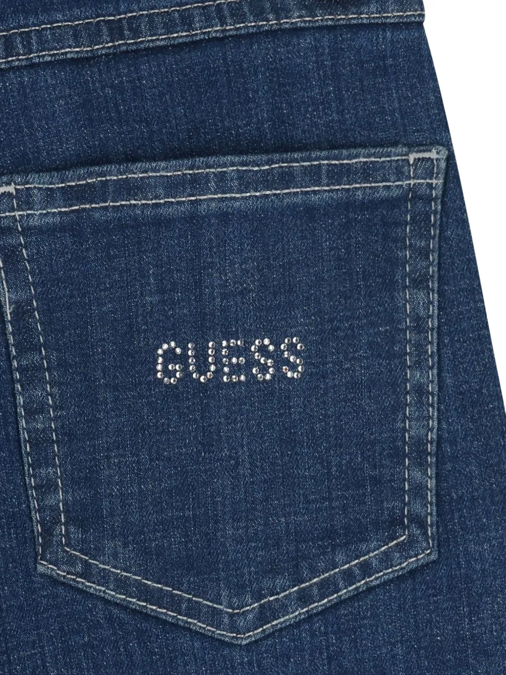 guess kids Jeans met stras detail Blauw