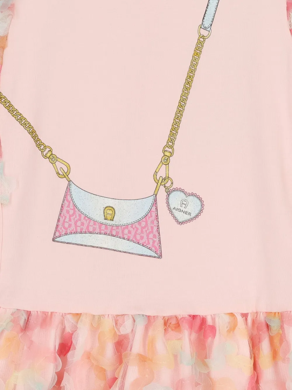 Aigner Kids Jurk met ruches Roze
