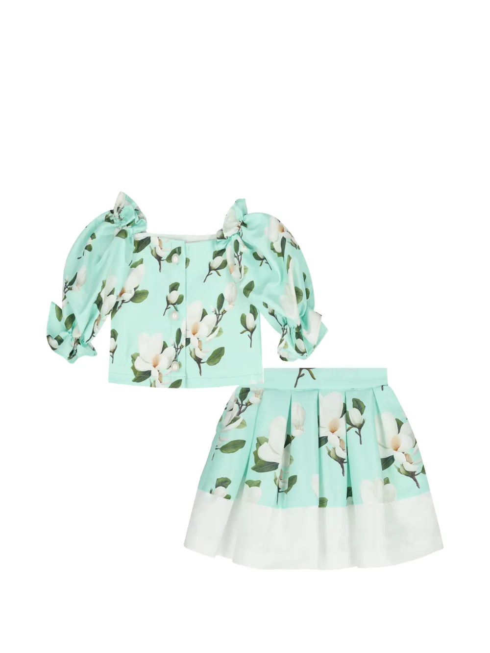 MAMA LUMA KIDS Rokken met bloemenprint (set van twee) Groen