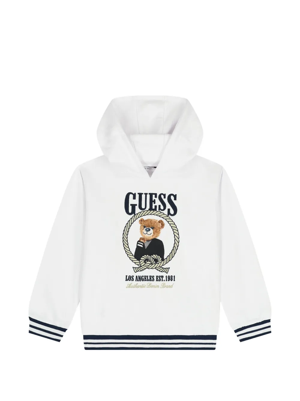 guess kids Felpa con cappuccio - Bianco