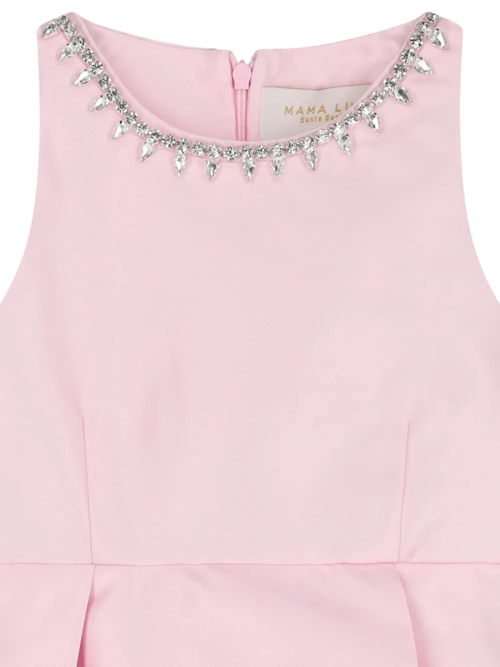MAMA LUMA KIDS Verfraaide geplooide jurk Roze