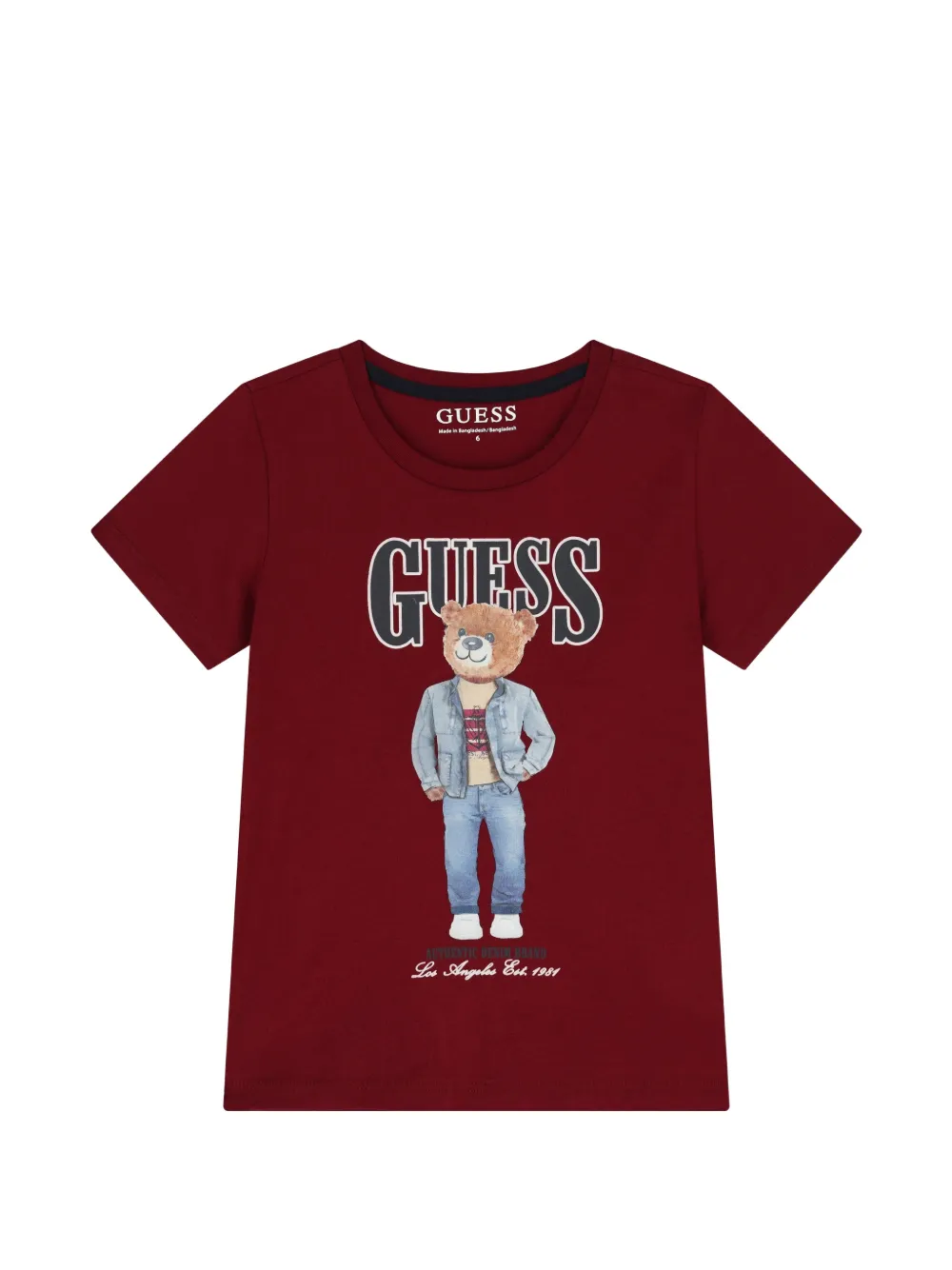guess kids print T-shirt - Rosso