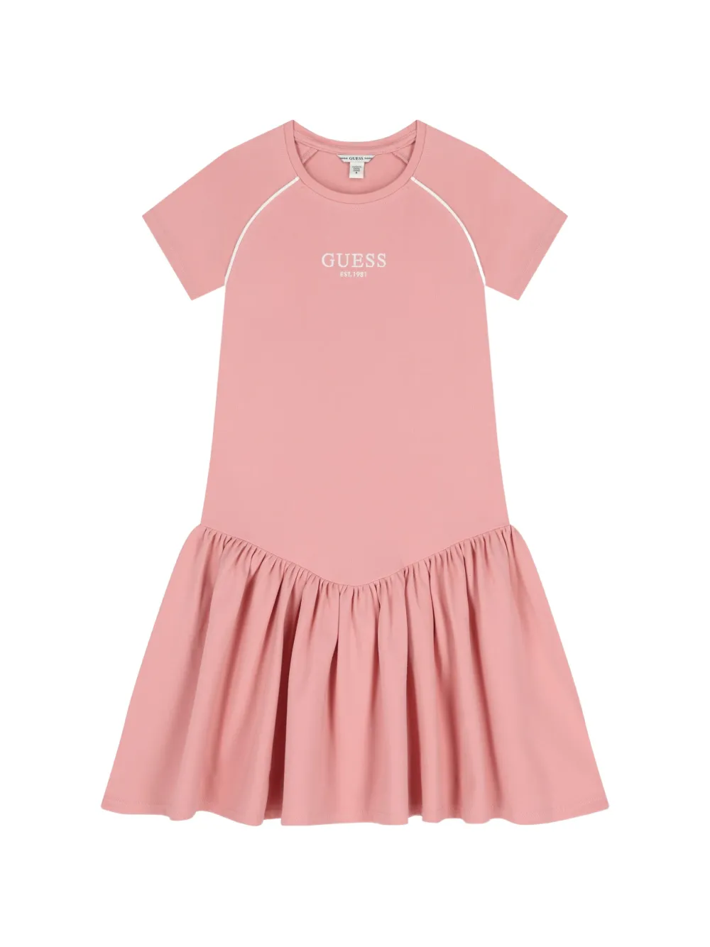 guess kids short-sleeve ruffled dress - Rosa