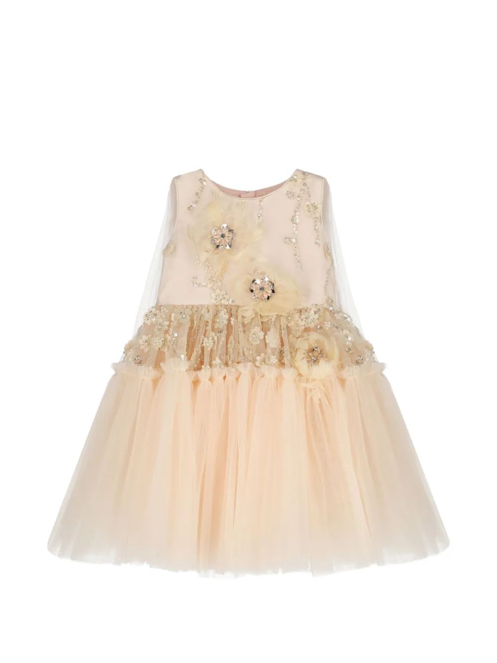 Escada Kids Abito a fiori - Toni neutri