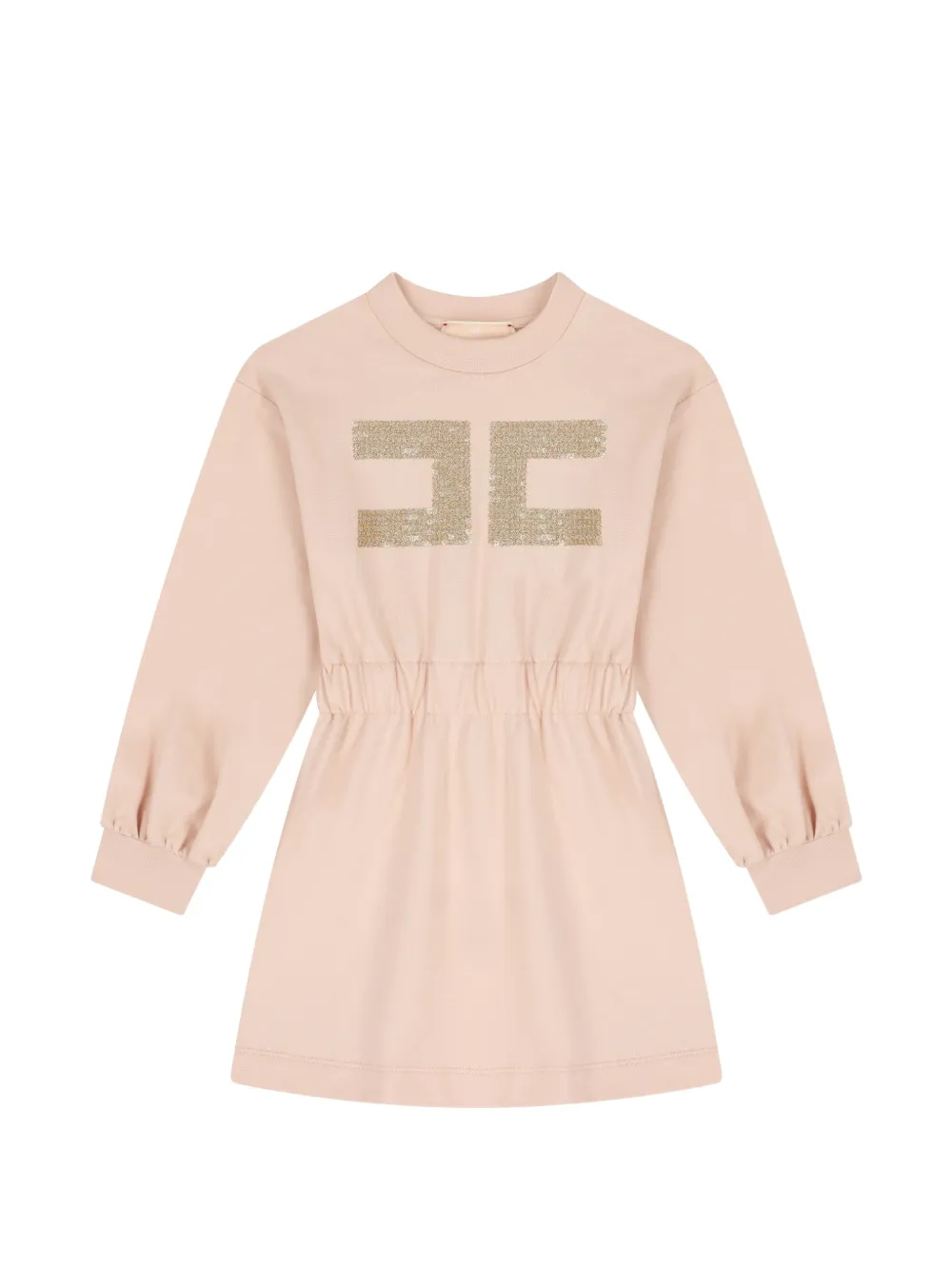 Elisabetta Franchi Kids logo-detail dress - Pink