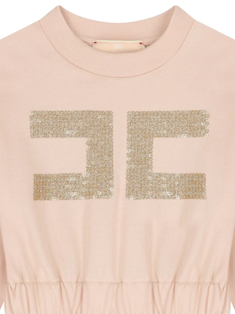Elisabetta Franchi Kids Jurk met logodetail Roze