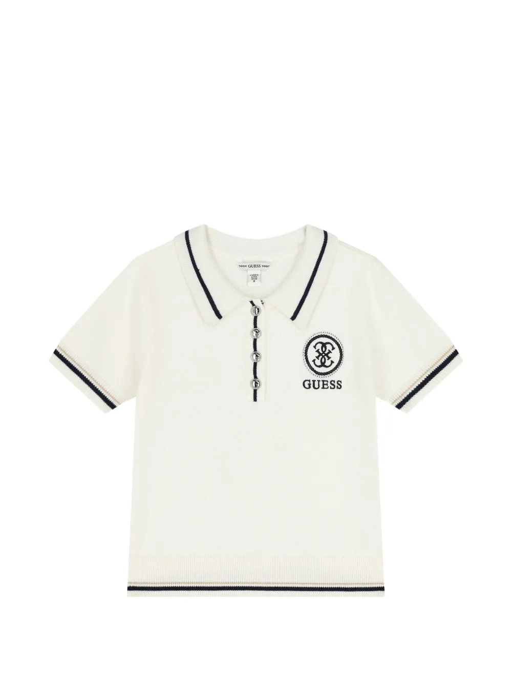 guess kids collared button polo shirt - Toni neutri