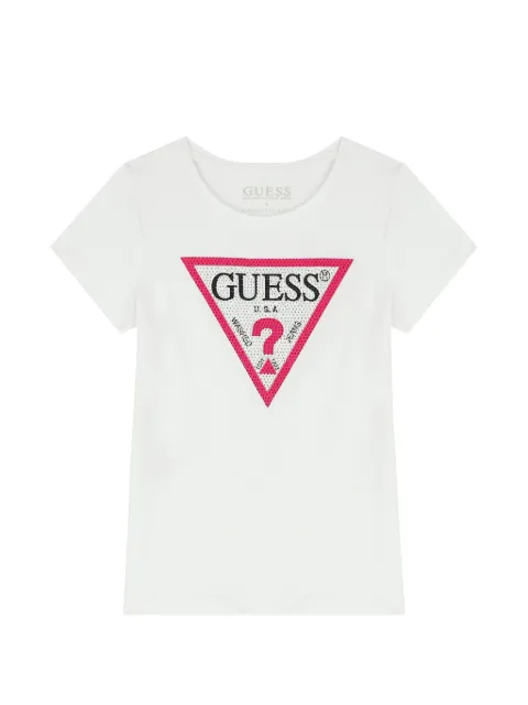 guess kids triangle-logo T-shirt