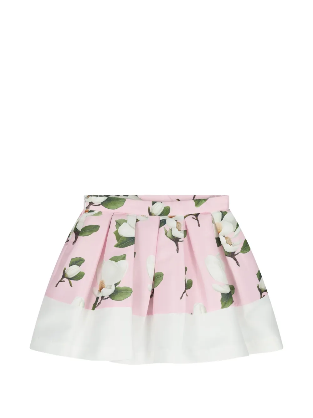 MAMA LUMA KIDS Plooirok met bloemenprint Roze