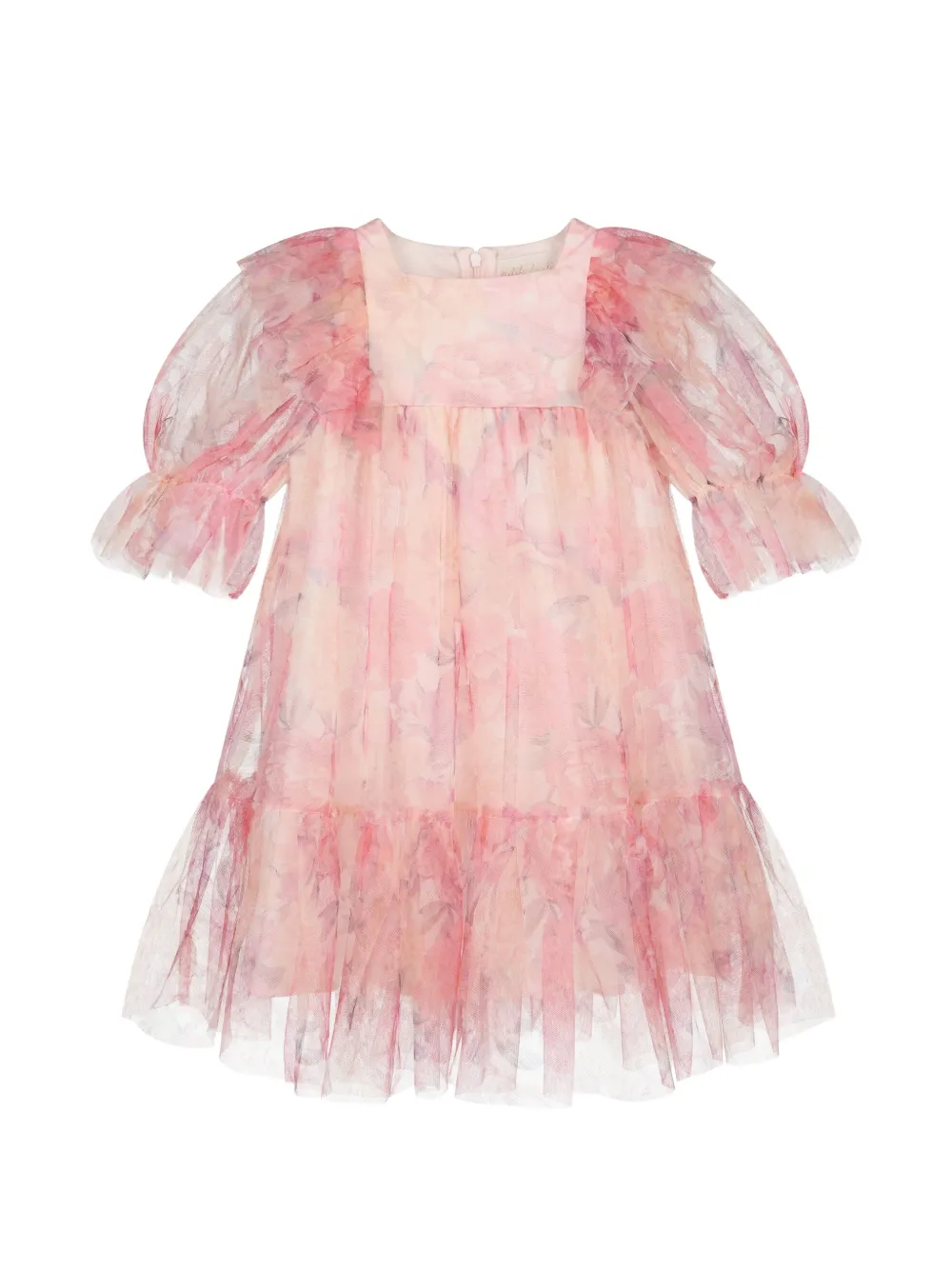 PETITE AMALIE Abito a fiori con ruches - Rosa