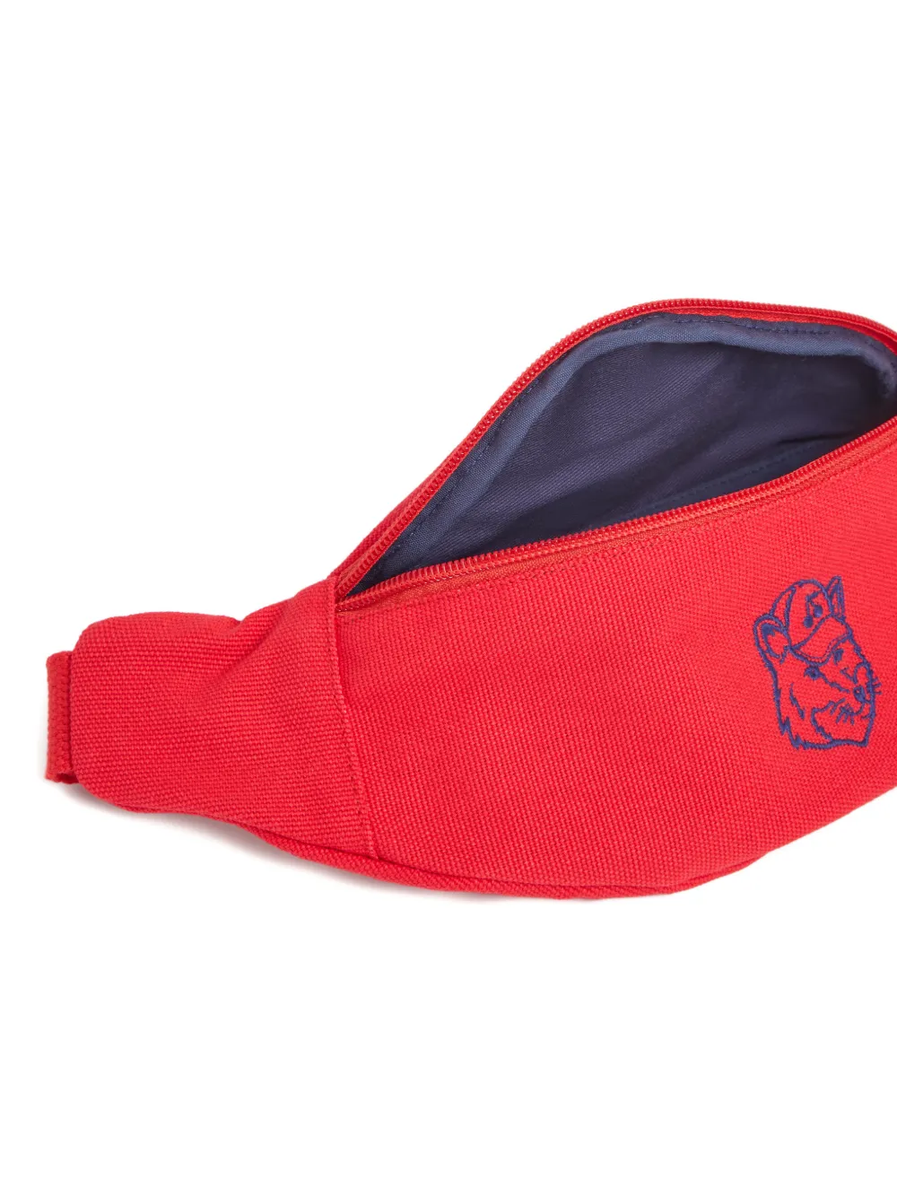 Bonpoint x Maison Kitsuné Leroy heuptas met borduurwerk Rood