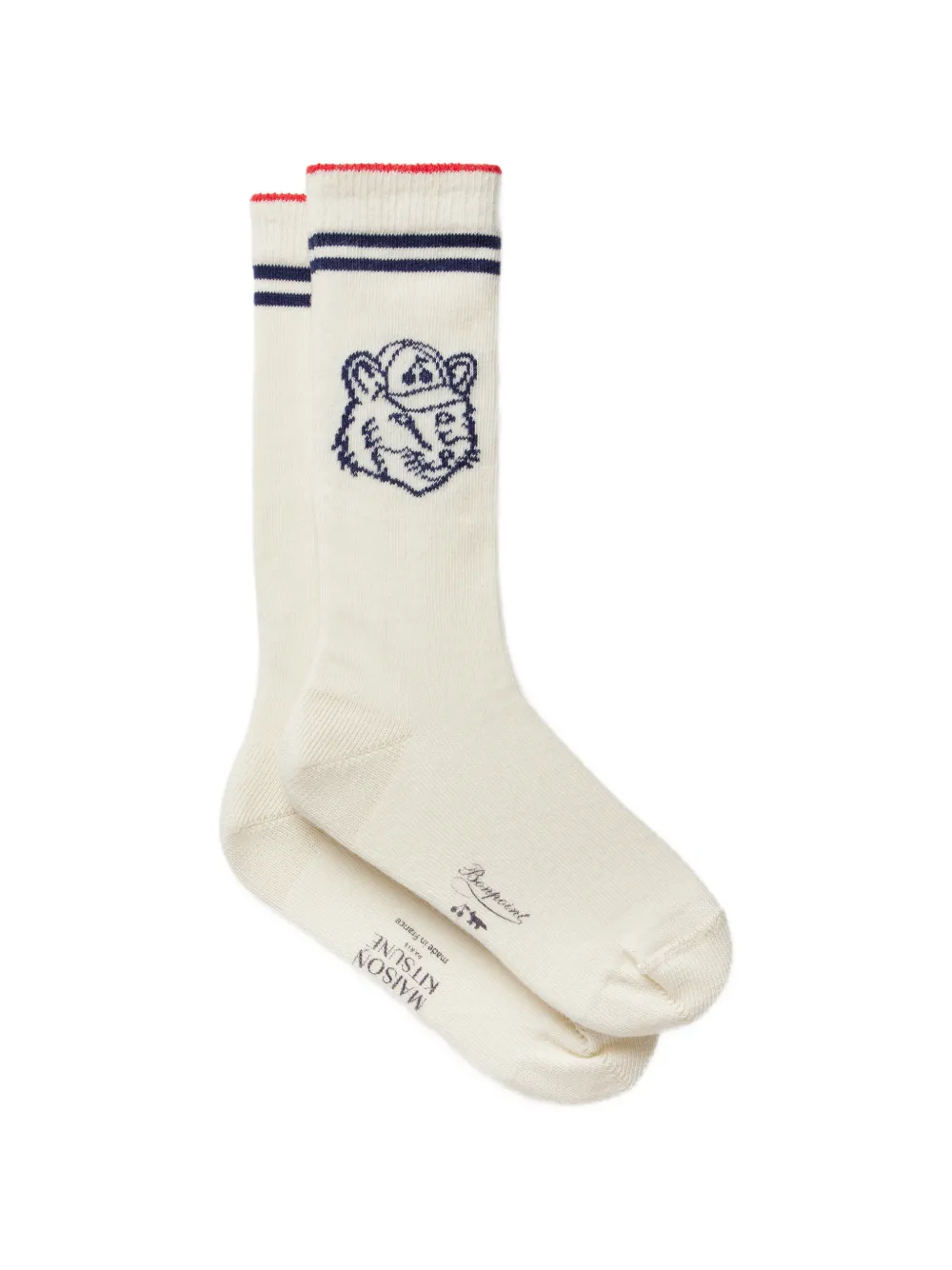 Bonpoint x Maison Kitsuné Calzini Lian - Toni neutri