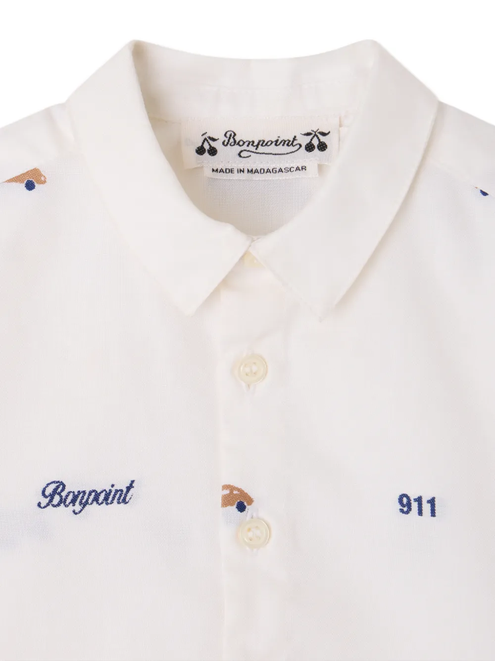 Bonpoint x Porsche Malo shirt Wit