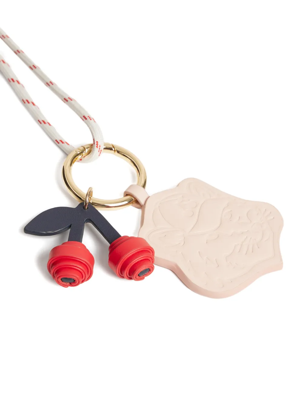 Bonpoint x Maison Kitsuné Liliane halsketting met kersenhanger Goud