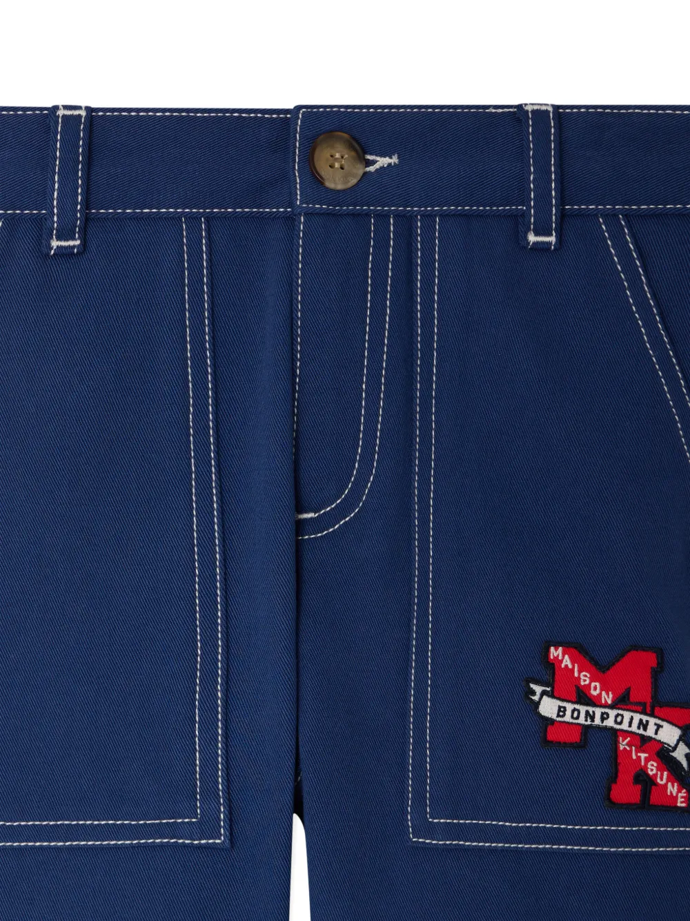 Bonpoint x Maison Kitsuné Elzo shorts Blauw