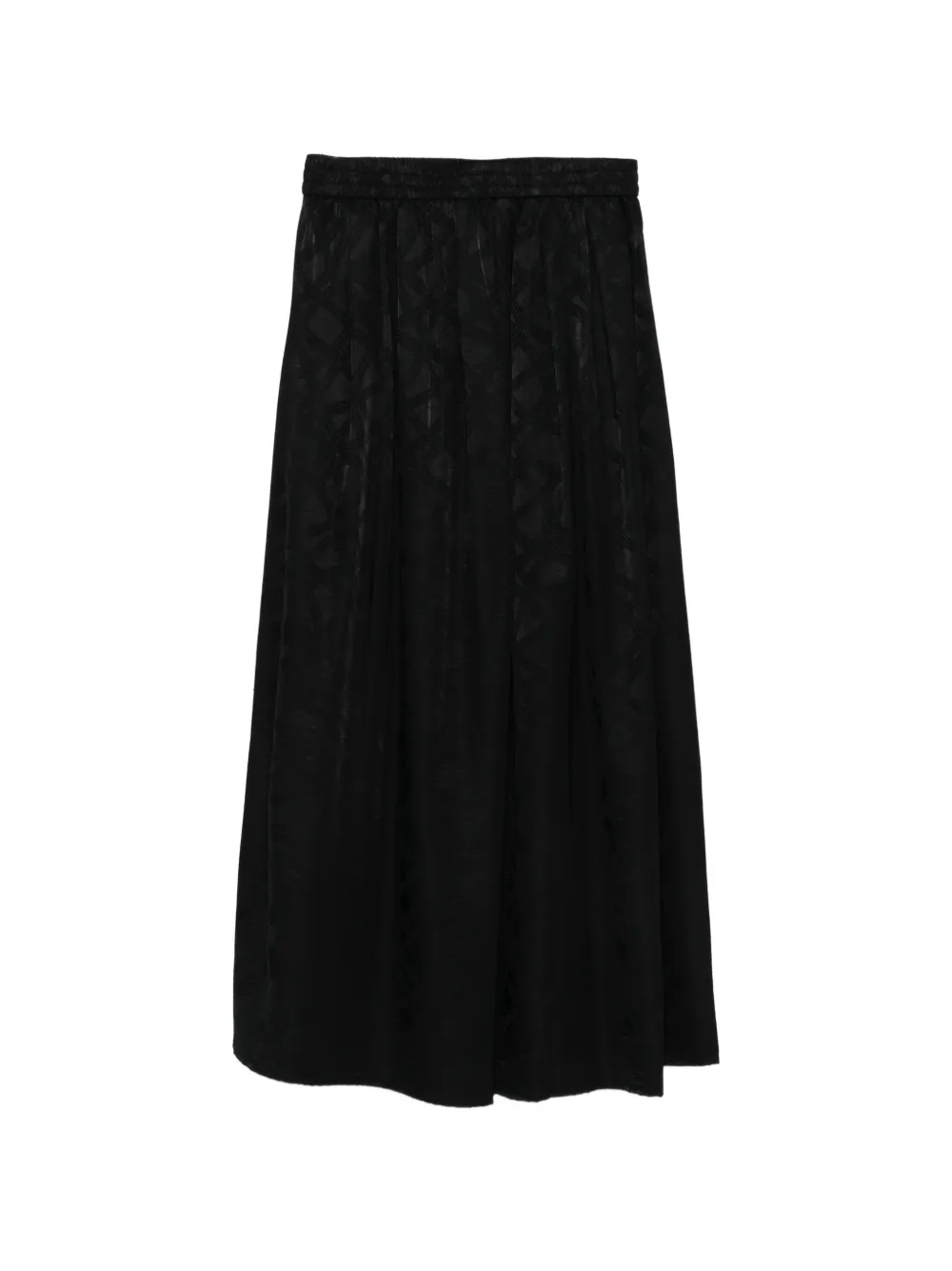  Eleh Elasticated Patterned Skirt - Black 