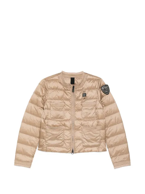 Blauer chamarra capitonada