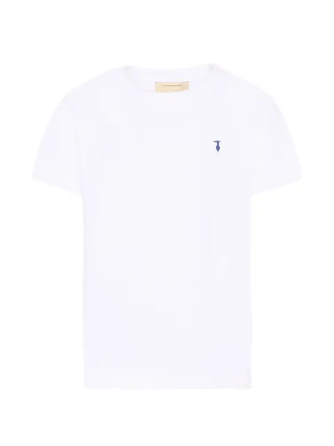 TRUSSARDI JUNIOR playera manga corta con logo y detalles