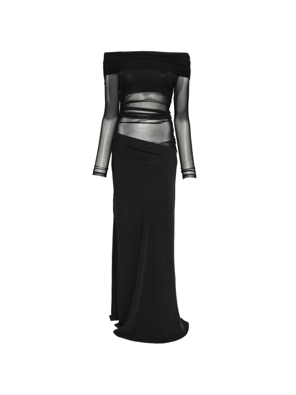 Eleh draped dress - Nero