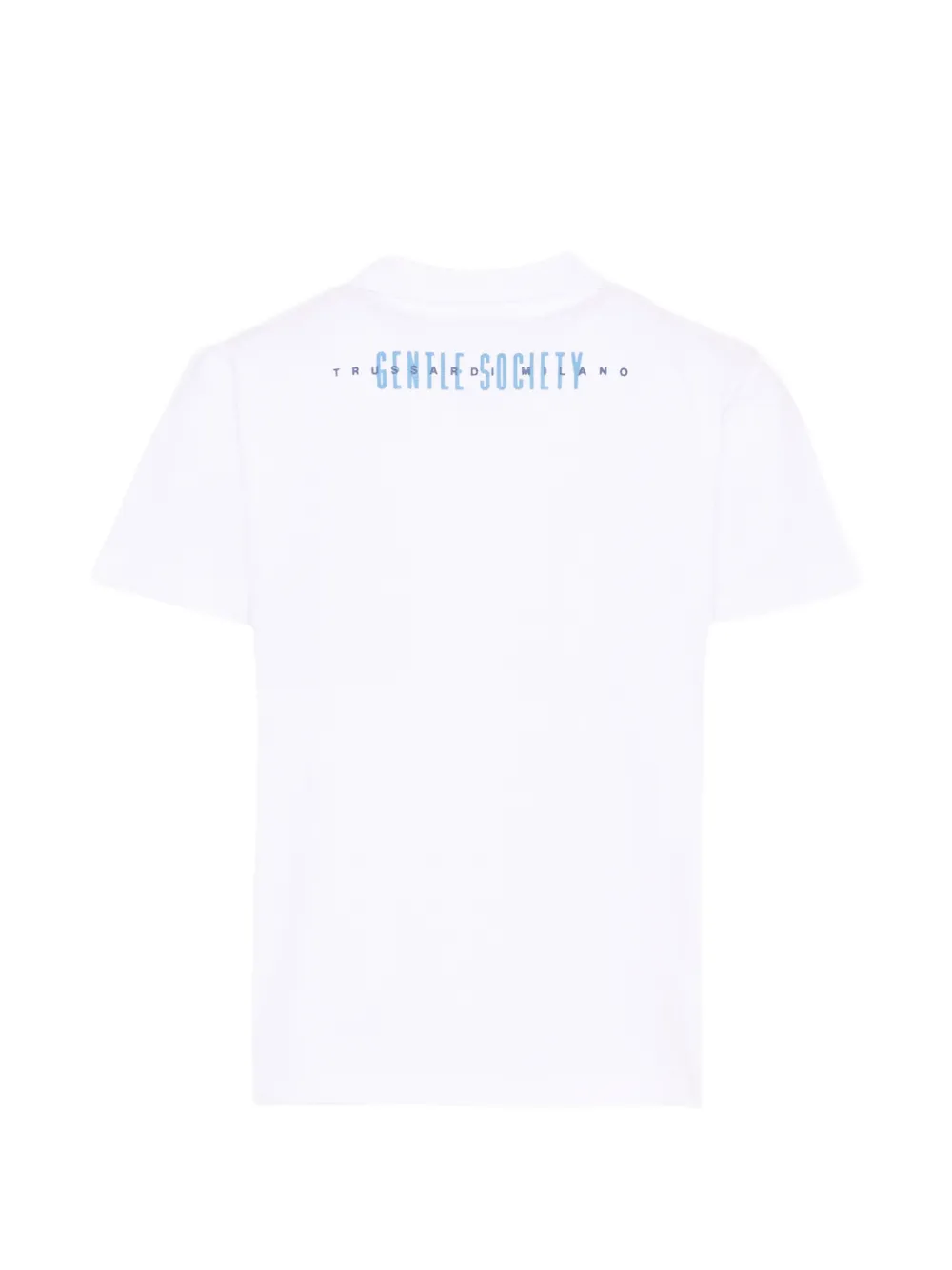  Trussardi Junior Short-sleeve Polo Shirt - White 