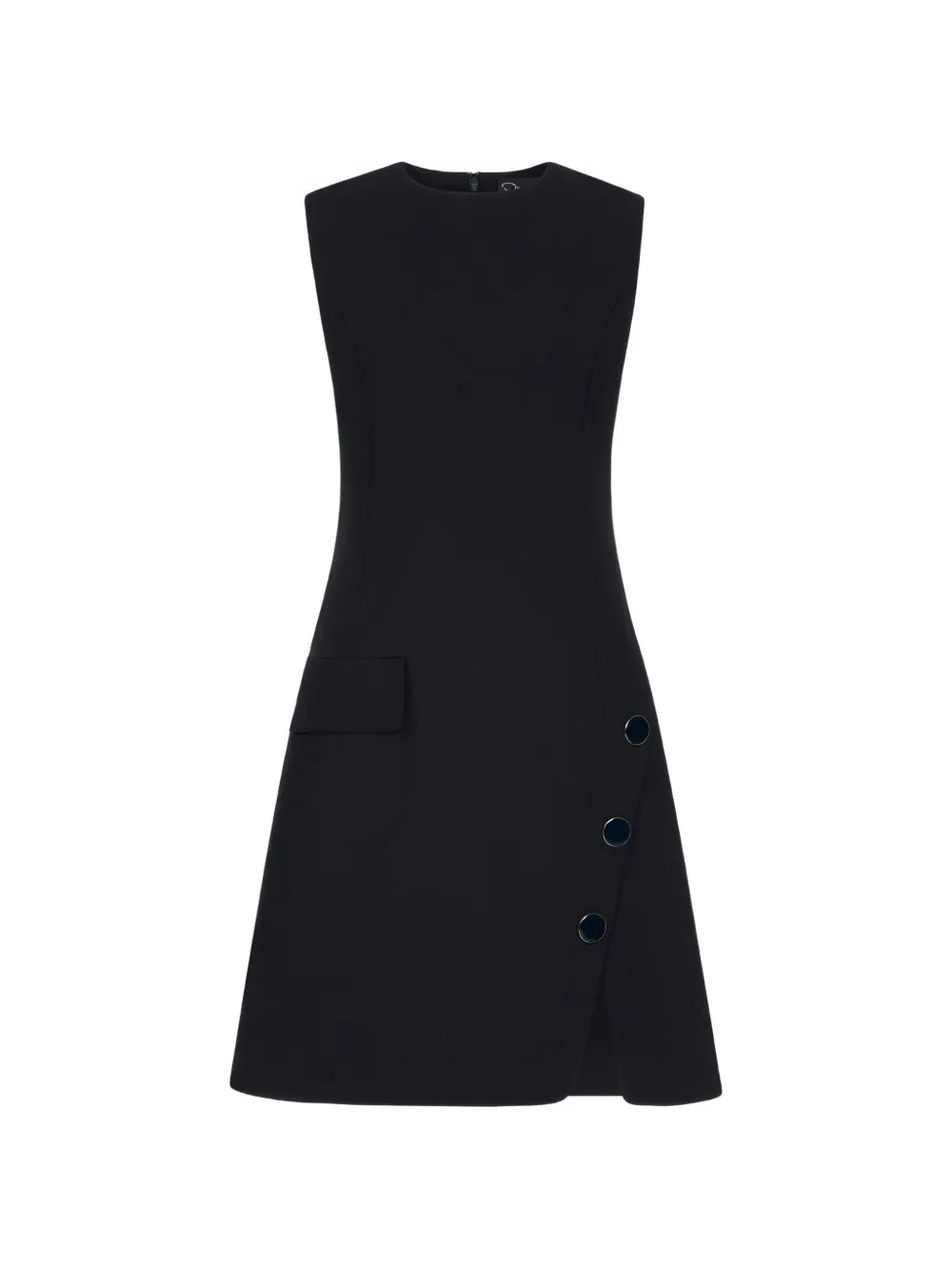 Oscar de la Renta button-detailed sleeveless dress - Blu
