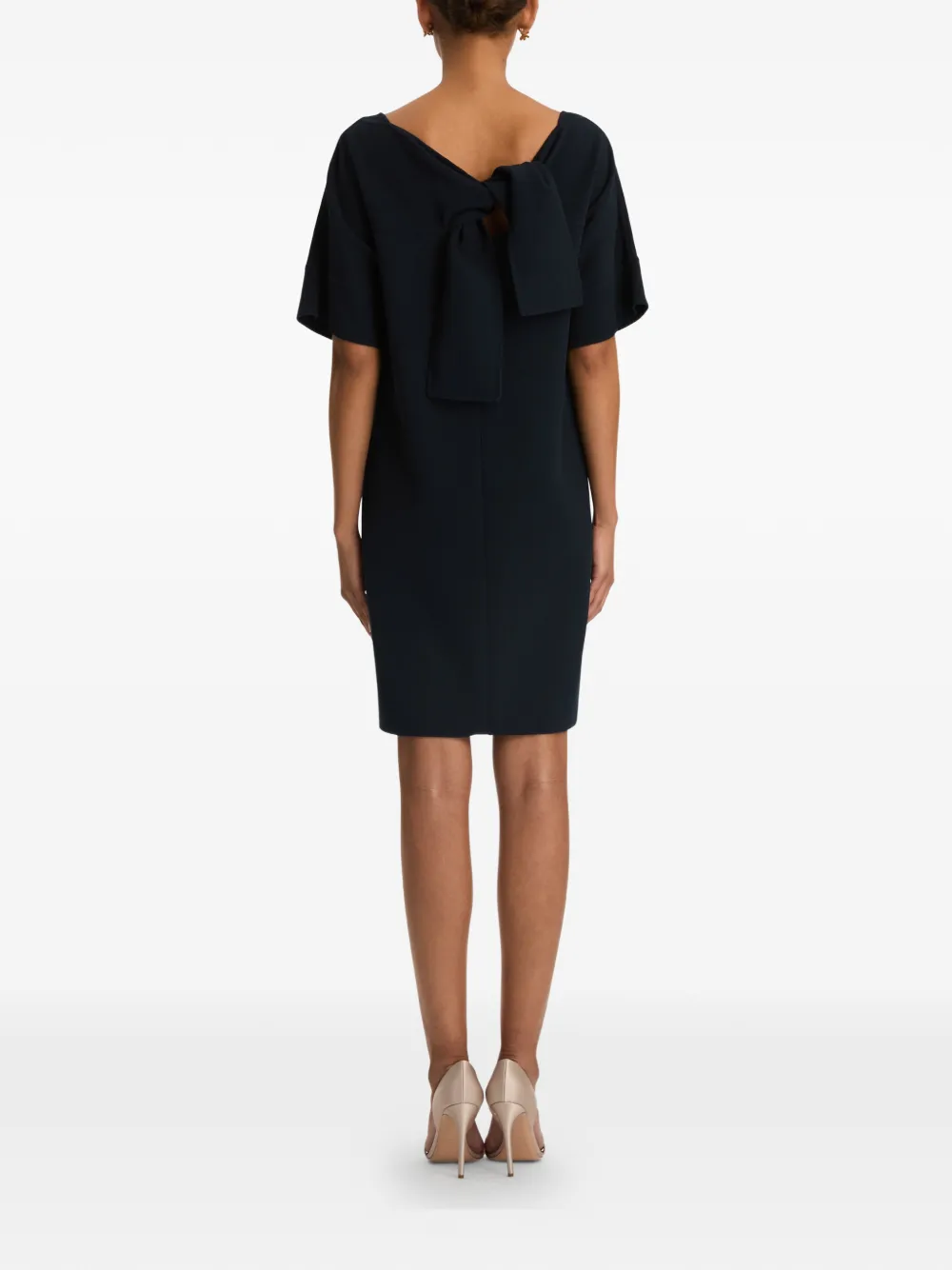 Oscar de la Renta Shiftjurk van wolblend Blauw